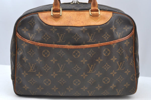 Authentic Louis Vuitton Monogram Deauville Hand Bag M47270 LV K5130