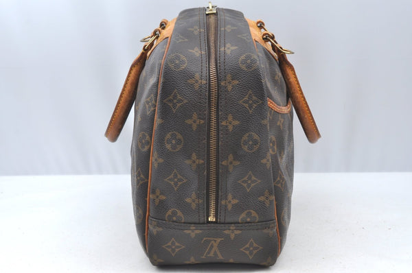 Authentic Louis Vuitton Monogram Deauville Hand Bag M47270 LV K5130