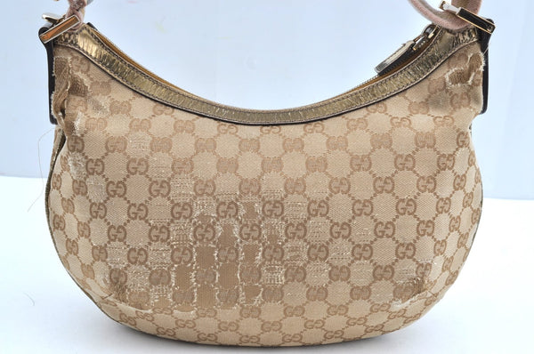 Authentic GUCCI Sherry Line Shoulder Bag GG Canvas Leather 181092 Beige K5135