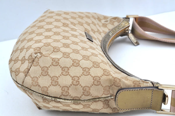 Authentic GUCCI Sherry Line Shoulder Bag GG Canvas Leather 181092 Beige K5135