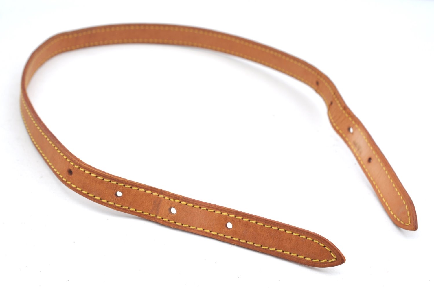 Auth Louis Vuitton Leather Shoulder Strap For Bucket PM 27.6