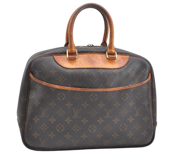 Authentic Louis Vuitton Monogram Deauville Hand Bag M47270 LV K5143