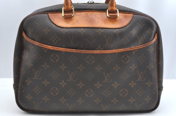 Authentic Louis Vuitton Monogram Deauville Hand Bag M47270 LV K5143