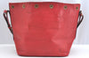 Authentic Louis Vuitton Epi Petit Noe Shoulder Drawstring Bag M44107 Red K5145