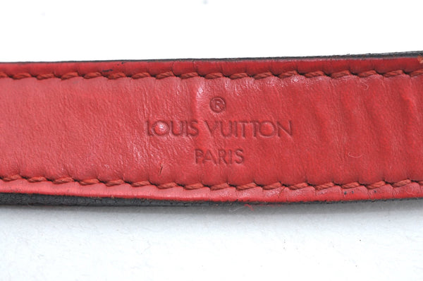 Authentic Louis Vuitton Epi Petit Noe Shoulder Drawstring Bag M44107 Red K5145