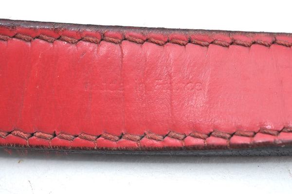 Authentic Louis Vuitton Epi Petit Noe Shoulder Drawstring Bag M44107 Red K5145