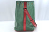 Auth Louis Vuitton Epi Petit Noe Bi-color Green x Red Drawstring Bag Junk K5146