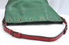 Auth Louis Vuitton Epi Petit Noe Bi-color Green x Red Drawstring Bag Junk K5146
