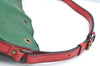 Auth Louis Vuitton Epi Petit Noe Bi-color Green x Red Drawstring Bag Junk K5146