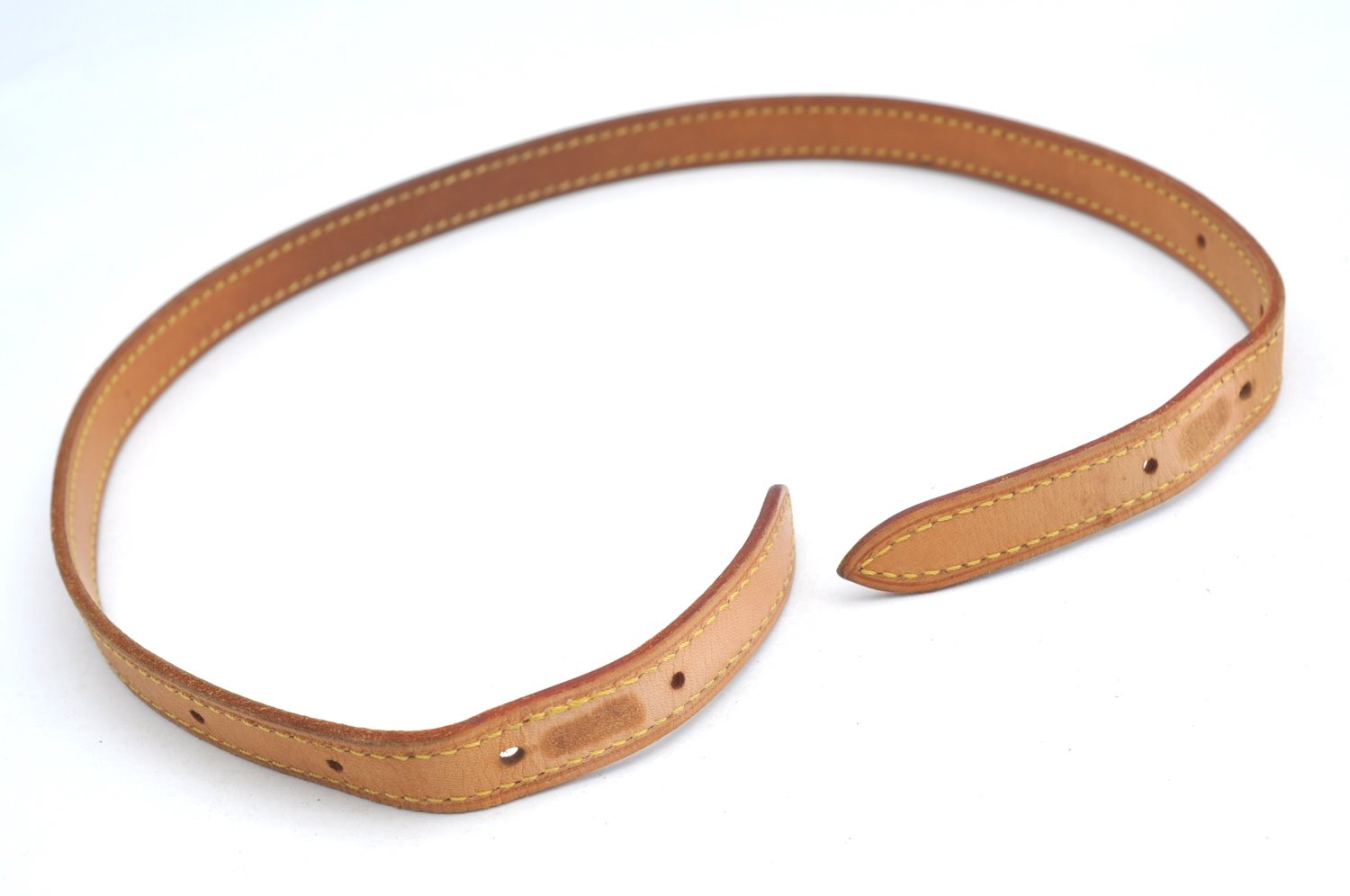 Auth Louis Vuitton Leather Shoulder Strap For Bucket PM 27.6