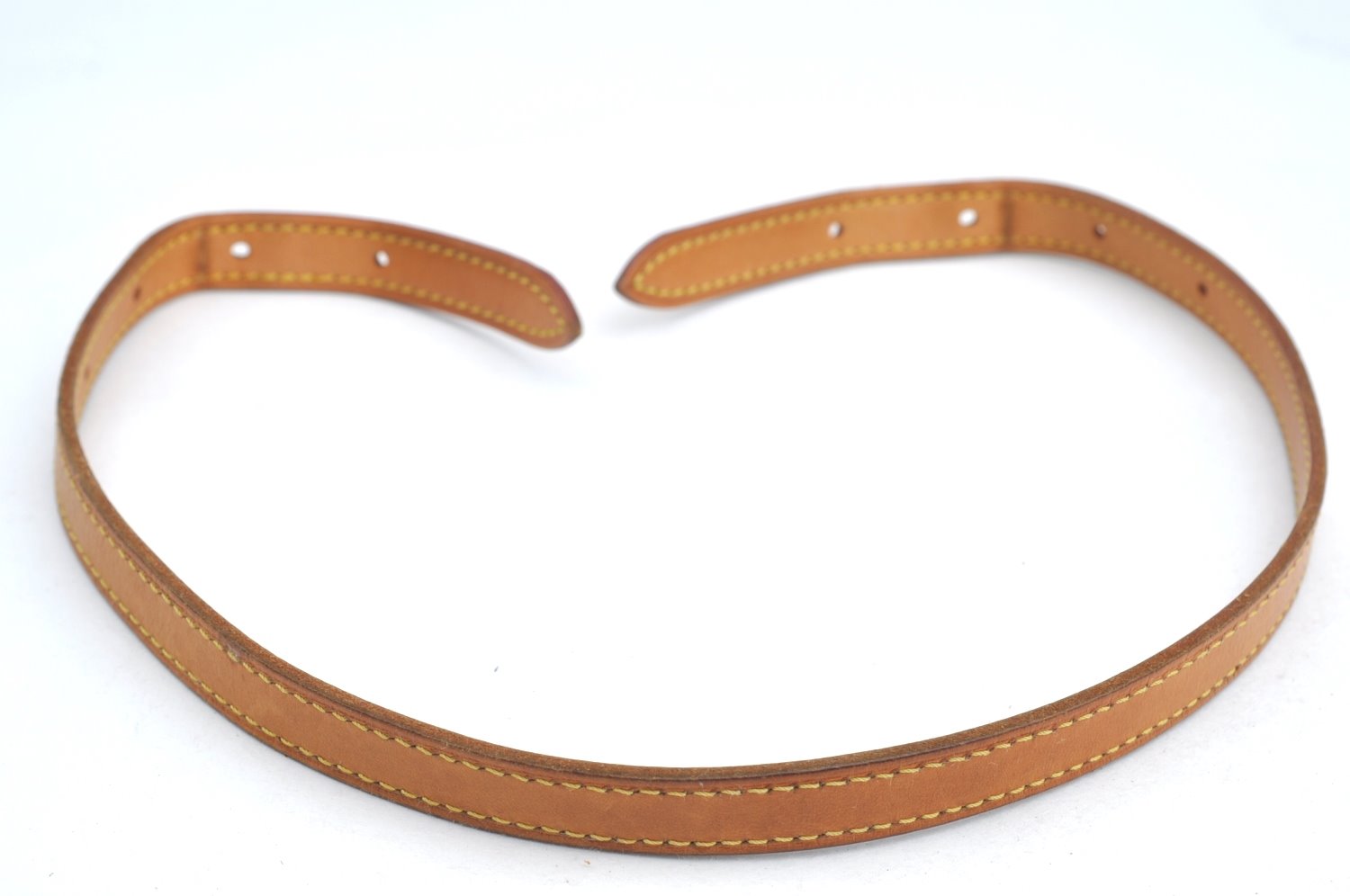 Auth Louis Vuitton Leather Shoulder Strap For Bucket PM 27.6