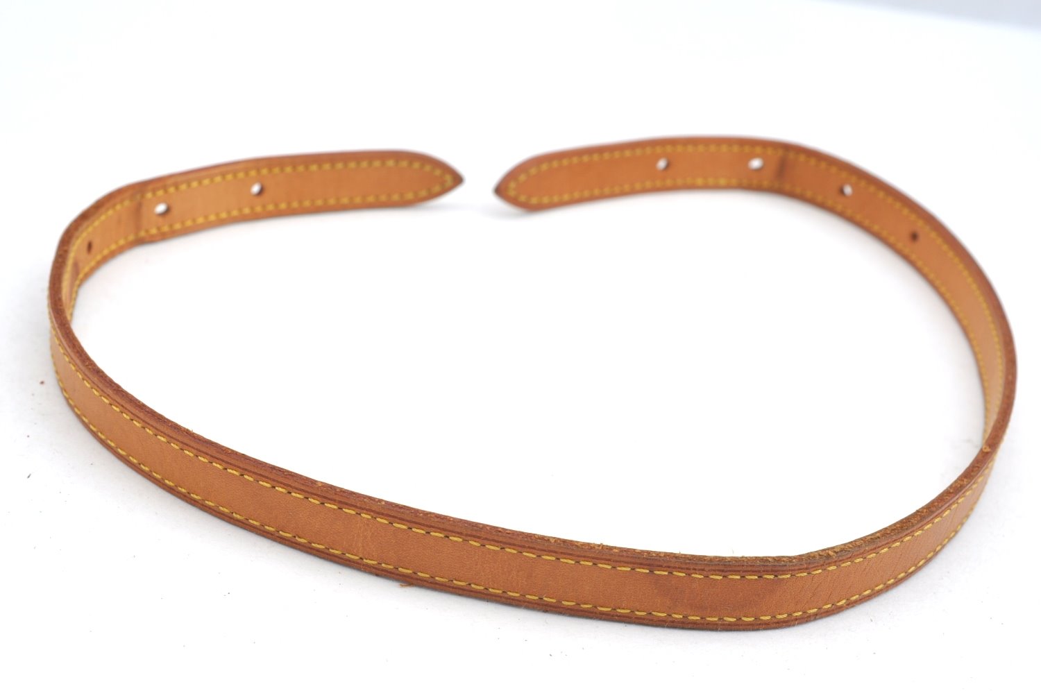 Auth Louis Vuitton Leather Shoulder Strap For Bucket PM 27.6