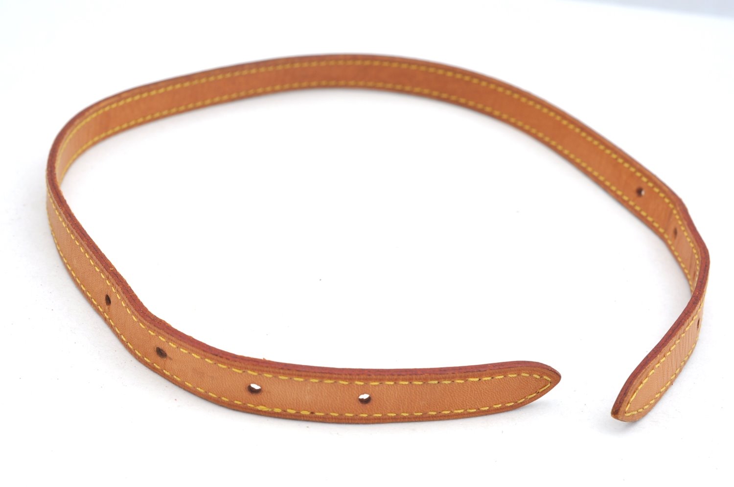 Auth Louis Vuitton Leather Shoulder Strap For Bucket PM 27.6