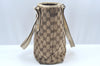 Authentic GUCCI Shoulder Tote Bag Purse GG Canvas Leather 153361 Brown K5165