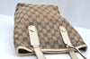 Authentic GUCCI Shoulder Tote Bag Purse GG Canvas Leather 153361 Brown K5165