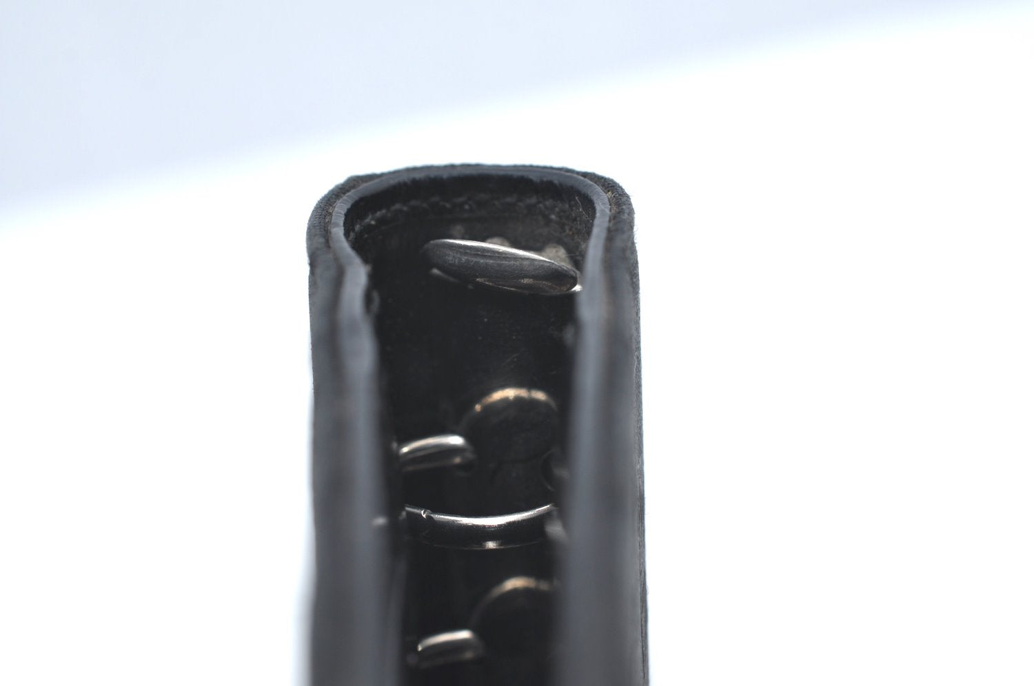 Authentic GUCCI Notebook Cover GG Nylon Leather Black K5173