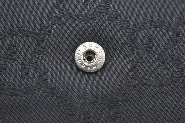 Authentic GUCCI Notebook Cover GG Nylon Leather Black K5173