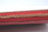 Authentic Louis Vuitton Vernis Zippy Wallet Long Purse Red M91981 LV K5175