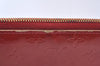 Authentic Louis Vuitton Vernis Zippy Wallet Long Purse Red M91981 LV K5175