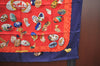 Authentic HERMES Carre 90 Scarf "Couvee d'Hermes" Silk Navy Blue Red Box K5182