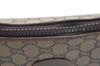 Authentic GUCCI GG Plus Clutch Hand Bag Purse PVC Leather Brown K5183