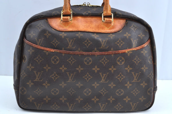 Authentic Louis Vuitton Monogram Deauville Hand Bag M47270 LV K5185