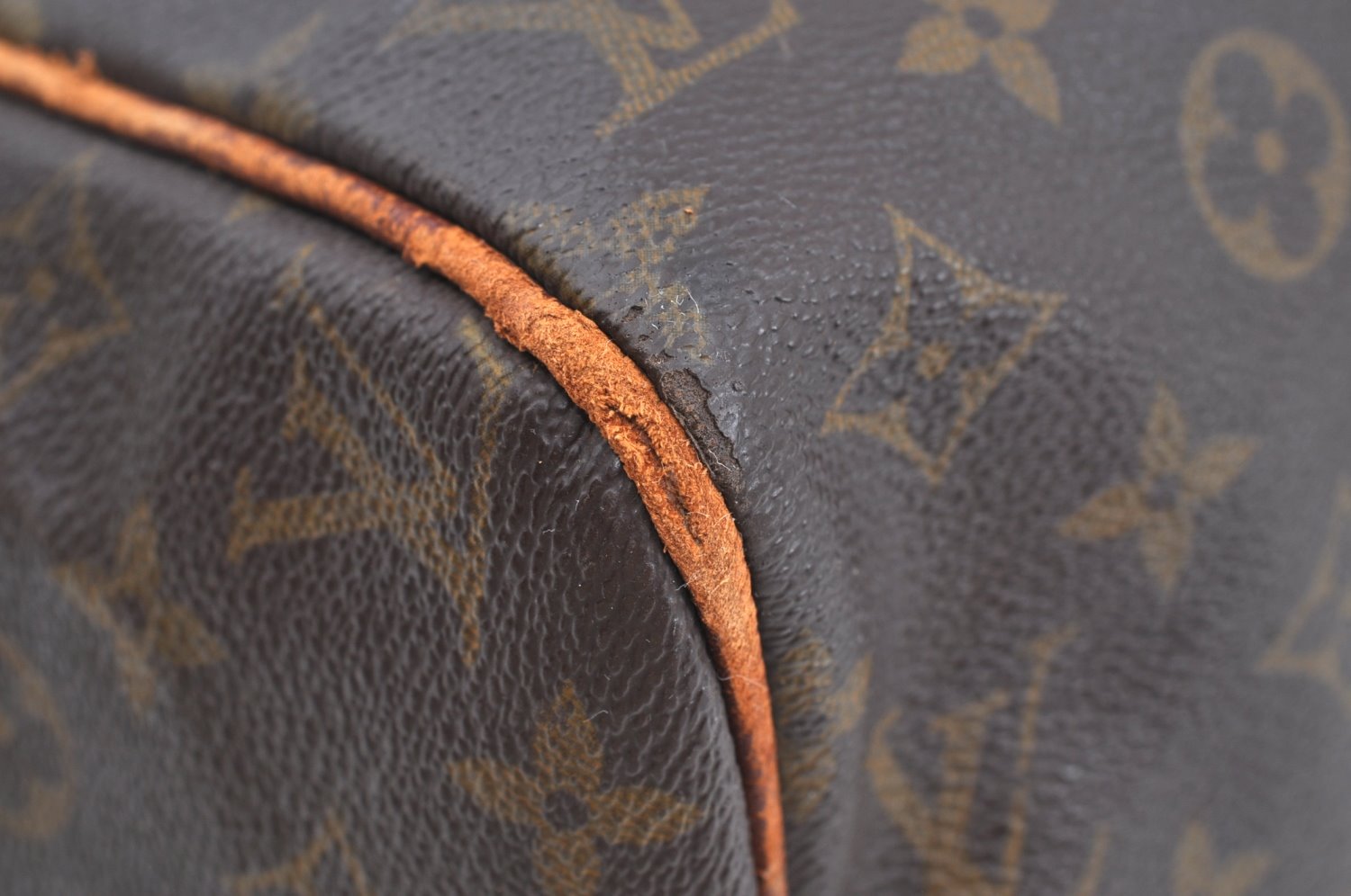 Authentic Louis Vuitton Monogram Sac Souple 35 Hand Boston Bag Old Model Junk K5187