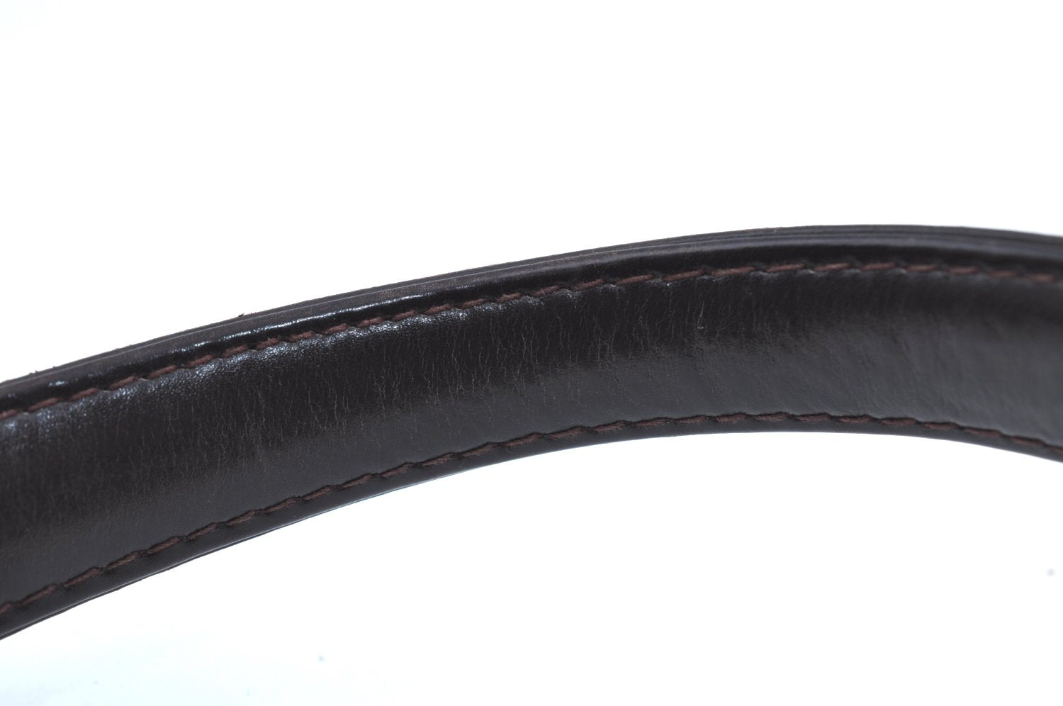 Authentic GUCCI Hand Bag Purse Leather Brown K5188