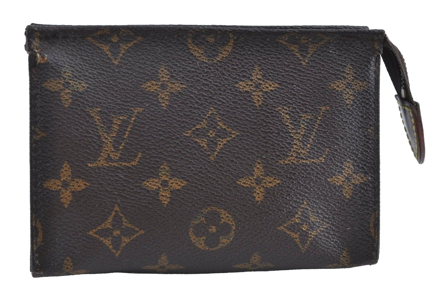 Auth Louis Vuitton Monogram Poche Toilette 15 M47546 Cosmetics Pouch Junk K5190