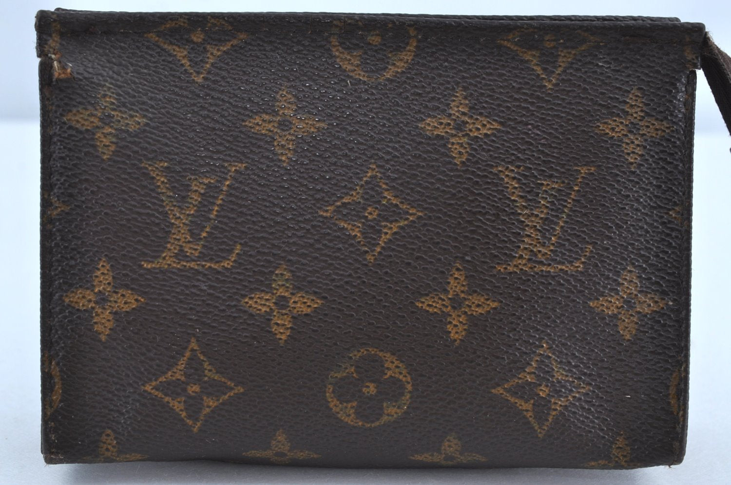 Auth Louis Vuitton Monogram Poche Toilette 15 M47546 Cosmetics Pouch Junk K5190