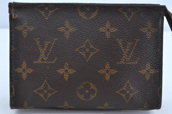Auth Louis Vuitton Monogram Poche Toilette 15 M47546 Cosmetics Pouch Junk K5190