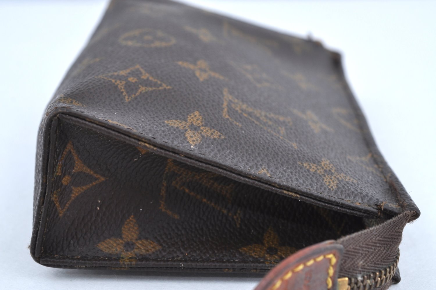 Auth Louis Vuitton Monogram Poche Toilette 15 M47546 Cosmetics Pouch Junk K5190