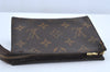 Auth Louis Vuitton Monogram Poche Toilette 15 M47546 Cosmetics Pouch Junk K5190