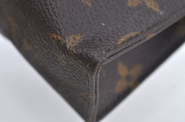 Auth Louis Vuitton Monogram Poche Toilette 15 M47546 Cosmetics Pouch Junk K5190