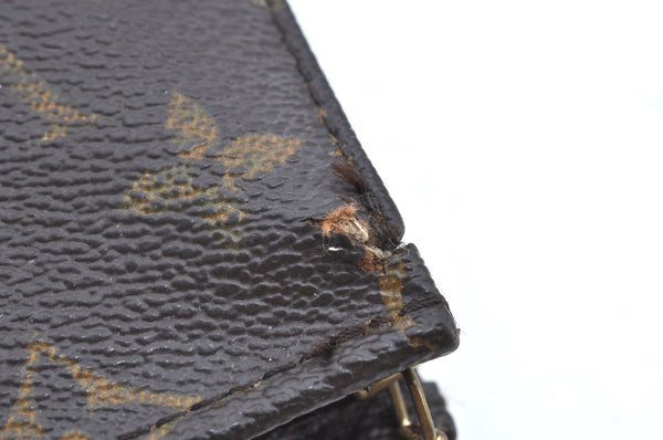 Auth Louis Vuitton Monogram Poche Toilette 15 M47546 Cosmetics Pouch Junk K5190