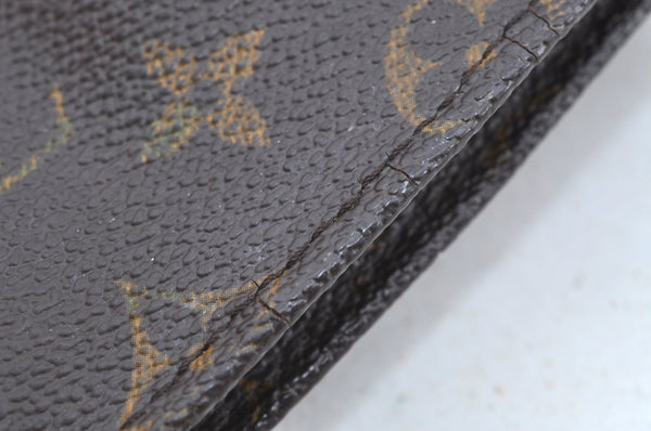 Auth Louis Vuitton Monogram Poche Toilette 15 M47546 Cosmetics Pouch Junk K5190