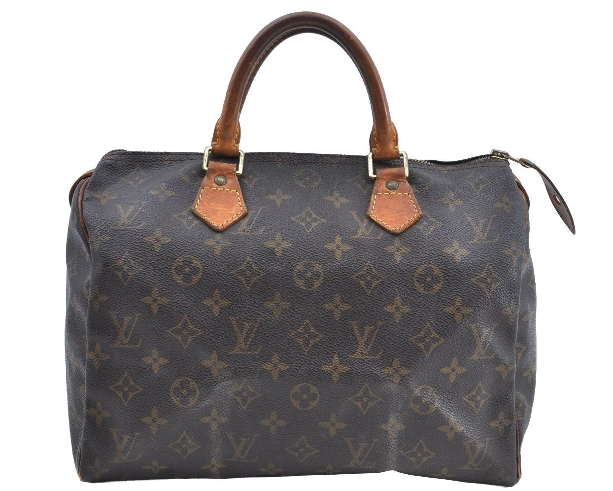 Authentic Louis Vuitton Monogram Speedy 30 Hand Bag Purse M41526 LV K5195