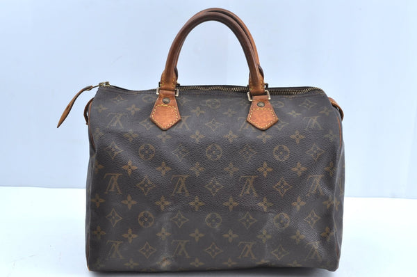 Authentic Louis Vuitton Monogram Speedy 30 Hand Bag Purse M41526 LV K5195