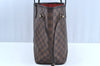 Authentic Louis Vuitton Damier Neverfull MM Shoulder Tote Bag N51105 LV K5199