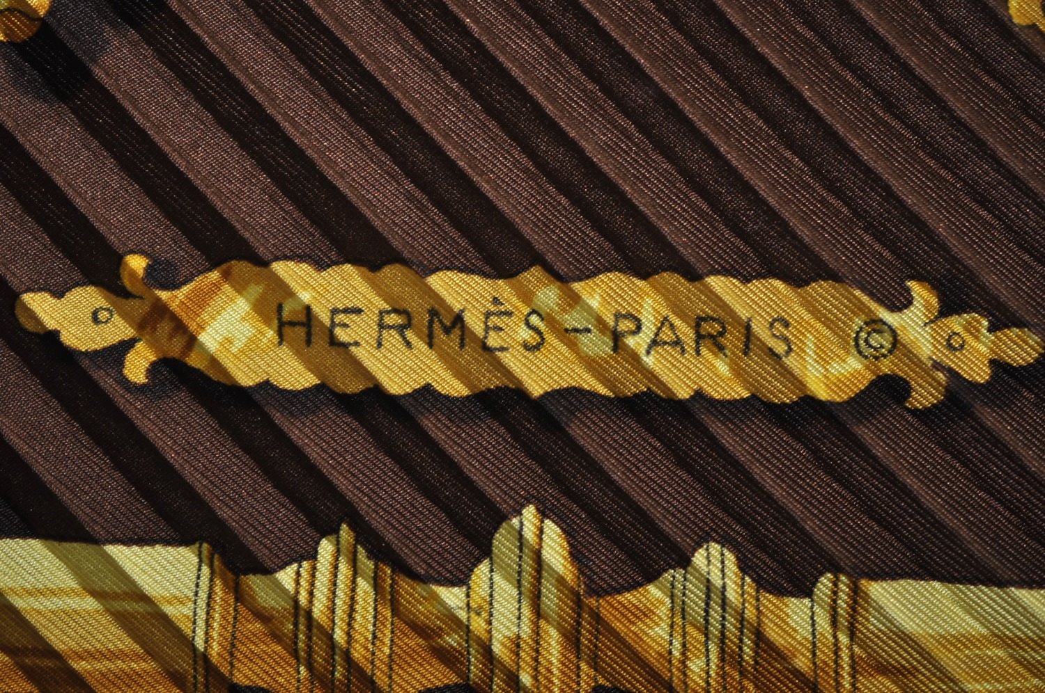 Authentic HERMES Pleats Scarf 