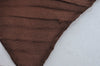 Authentic HERMES Pleats Scarf "FERRONNERIE" Silk Brown K5201