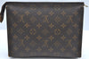 Auth Louis Vuitton Monogram Poche Toilette 26 Cosmetics Pouch Old Model LV K5202