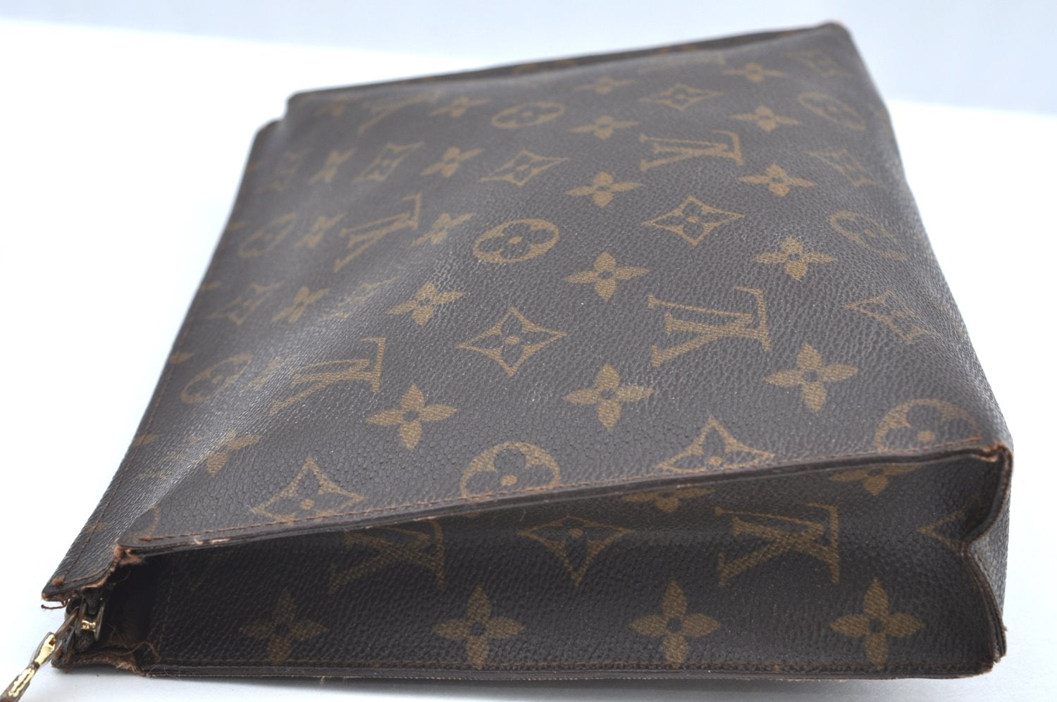 Auth Louis Vuitton Monogram Poche Toilette 26 Cosmetics Pouch Old Model LV K5202