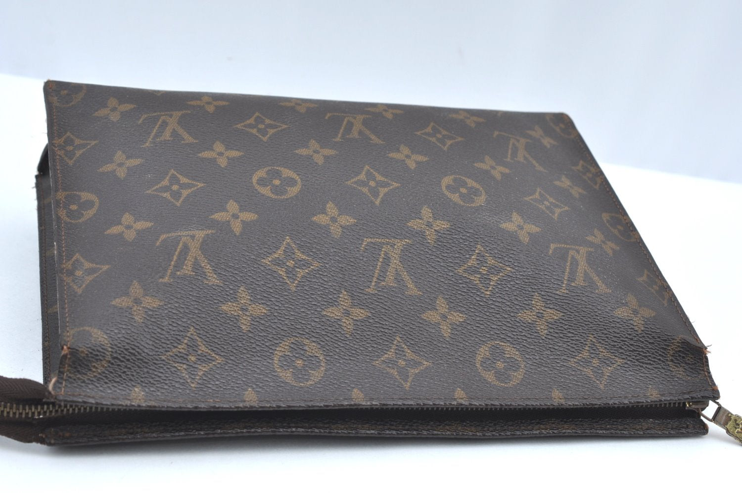 Auth Louis Vuitton Monogram Poche Toilette 26 Cosmetics Pouch Old Model LV K5202