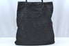 Authentic FENDI Zucca Tote Bag Purse Nylon Leather Black K5203