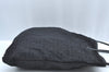 Authentic FENDI Zucca Tote Bag Purse Nylon Leather Black K5203