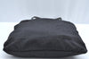 Authentic FENDI Zucca Tote Bag Purse Nylon Leather Black K5203