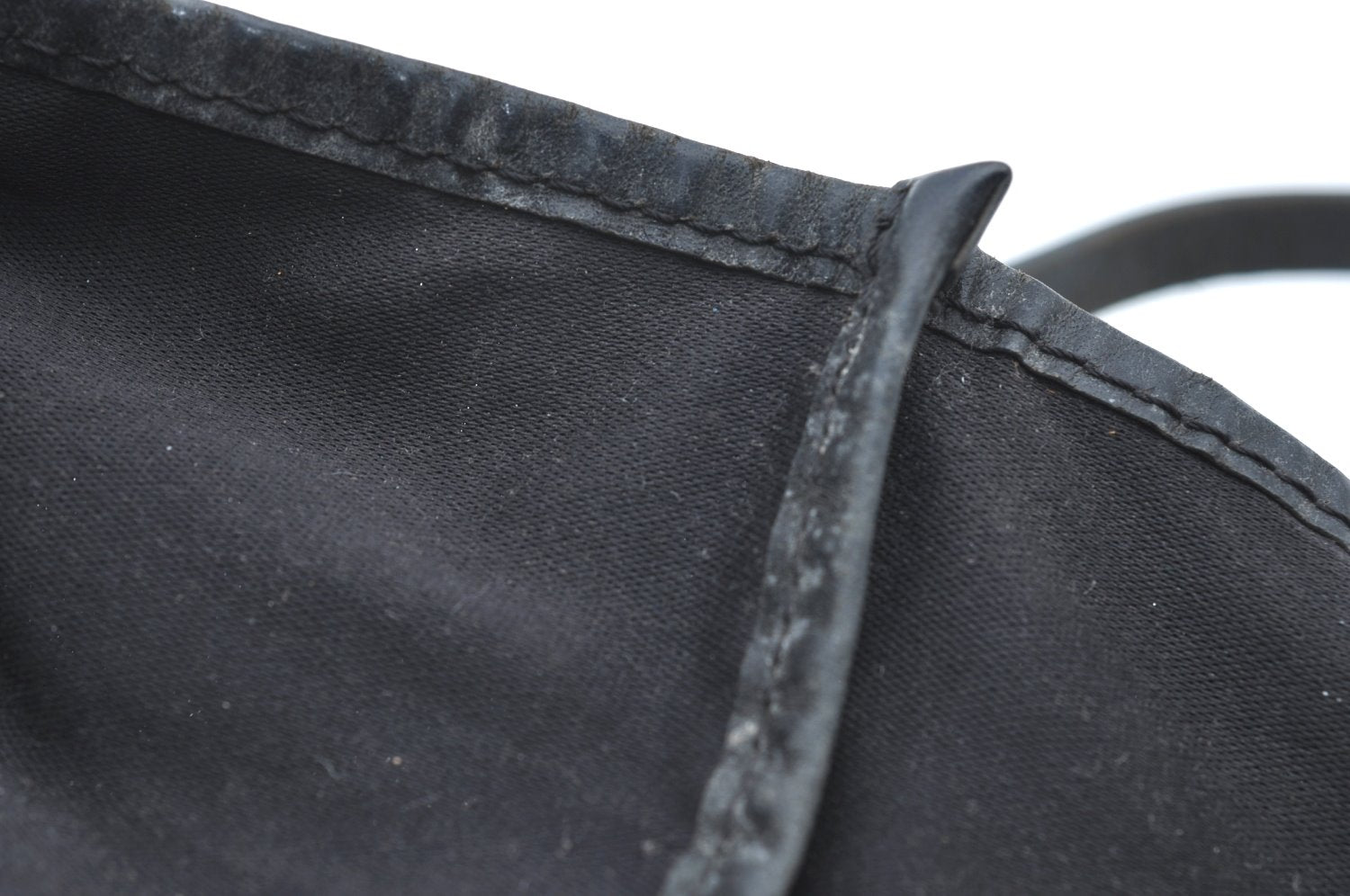 Authentic FENDI Zucca Tote Bag Purse Nylon Leather Black K5203