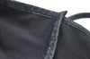 Authentic FENDI Zucca Tote Bag Purse Nylon Leather Black K5203