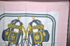Authentic HERMES Carre 90 Scarf "BRIDES de GALA" Silk Pink K5205